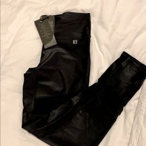 Body Language High Shine Mesh Panel Legging